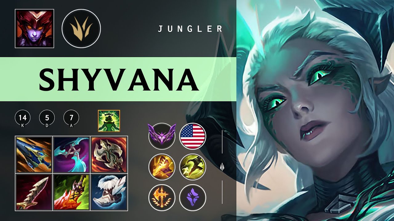Shyvana Jungle vs Nocturne - NA Master Patch 26.01