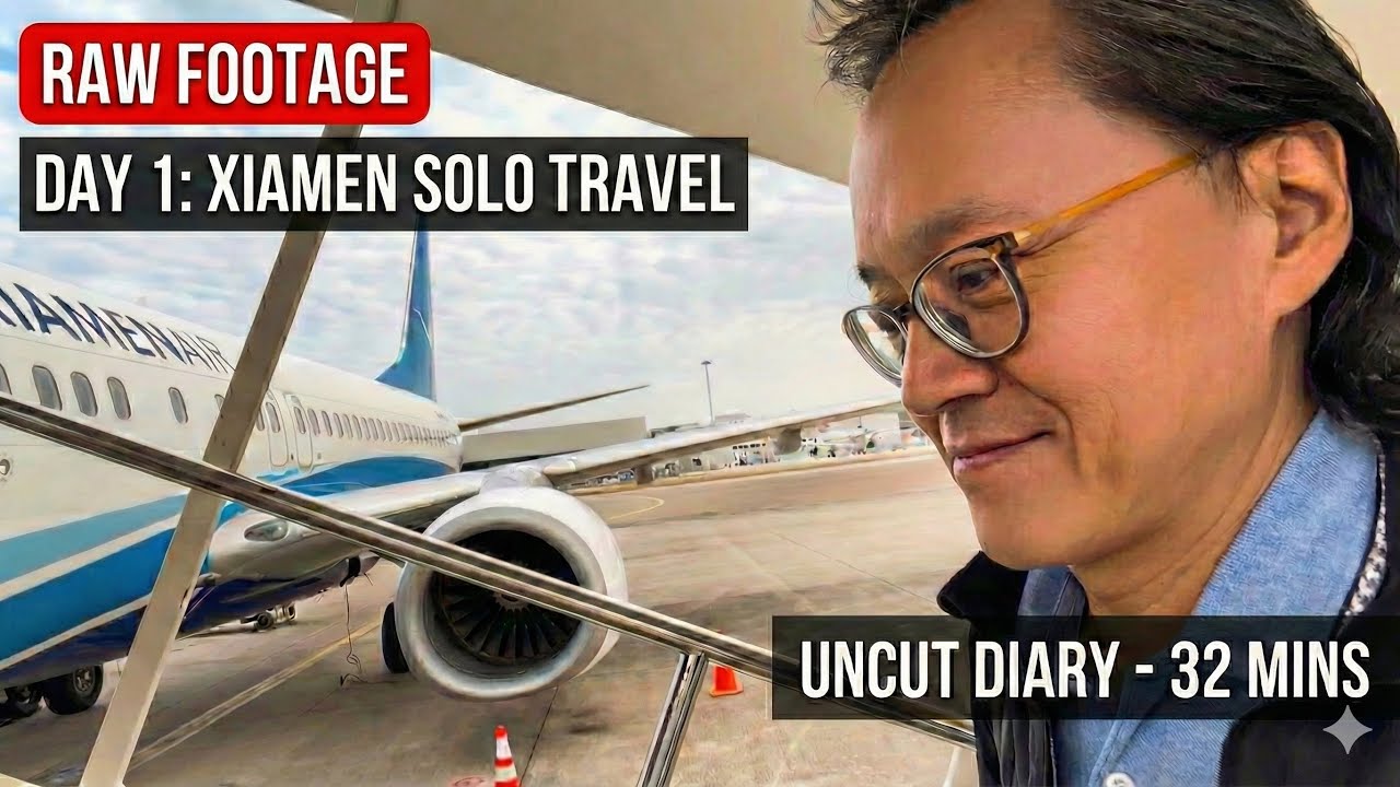 Exploring Xiamen on a 20-Hour Layover - Solo Travel to China (Raw Vlog Day 1 on iPhone 17 Pro)
