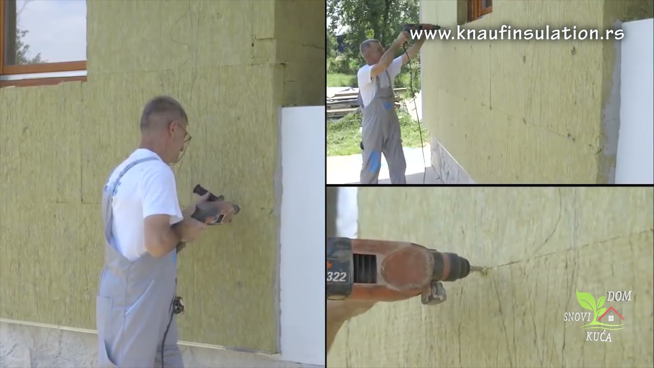 IZOLACIJA FASADE - POSTAVLJANJE KAMENE VUNE