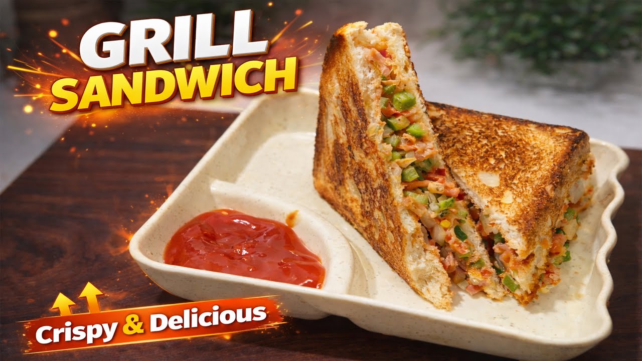 Perfect Grill & Tawa Sandwich at Home | Quick Snack Recipe | Grill / Tawa Sandwich | Evening Snack