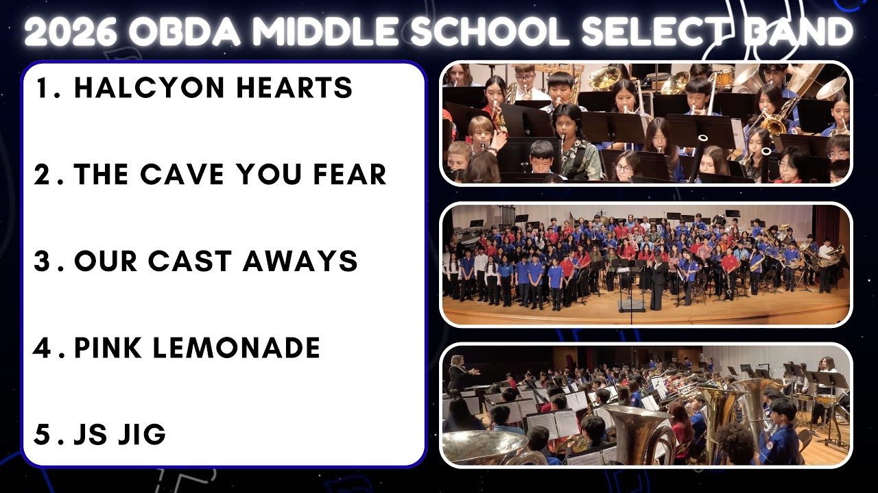 2026 OBDA Middle School Select Band | Full Concert Video