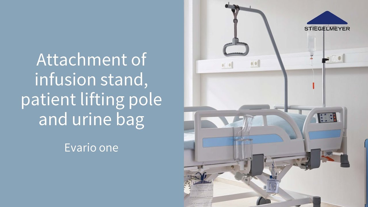 Hospital bed | Evario one | Instrucional video | Attachment of accessories | Stiegelmeyer