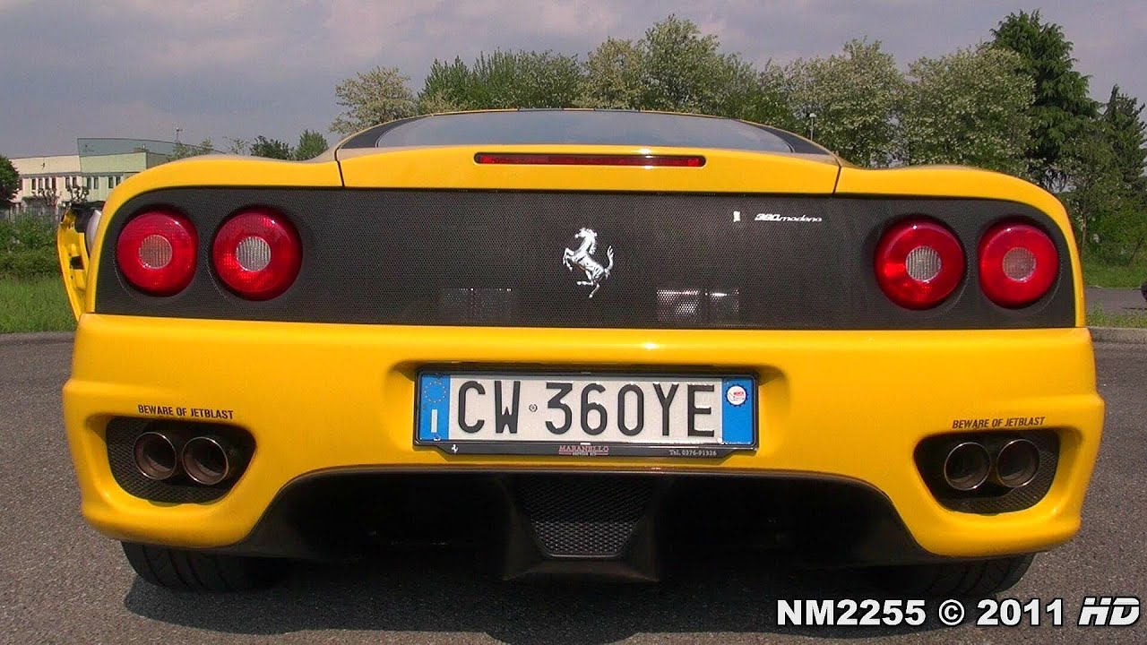 Ferrari 360 with Tubi Style Exhaust Revs and Accelerations!