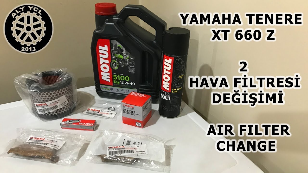 2-Tenere XT660Z Hava filtresi değişimi - Air filter change