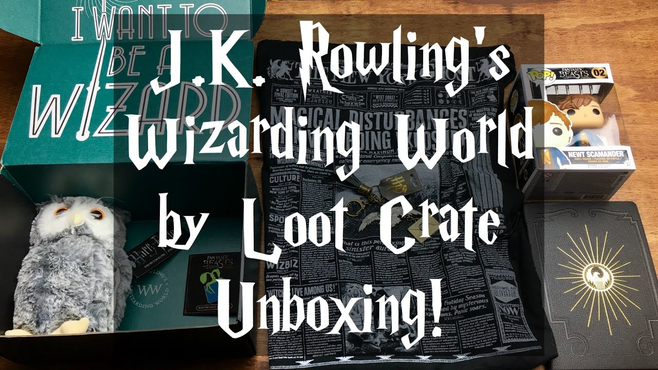 November 2016 J.K. Rowling's Wizarding World by Loot Crate Unboxing | Harry Potter/Fantastic Beasts