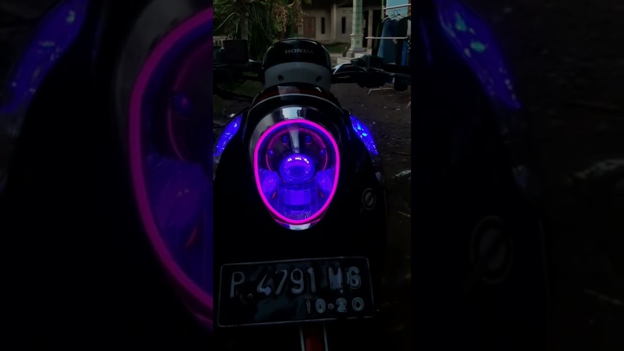 hasil pemasangan lampu alis honda scoopy #scoopy #scoopyindonesia