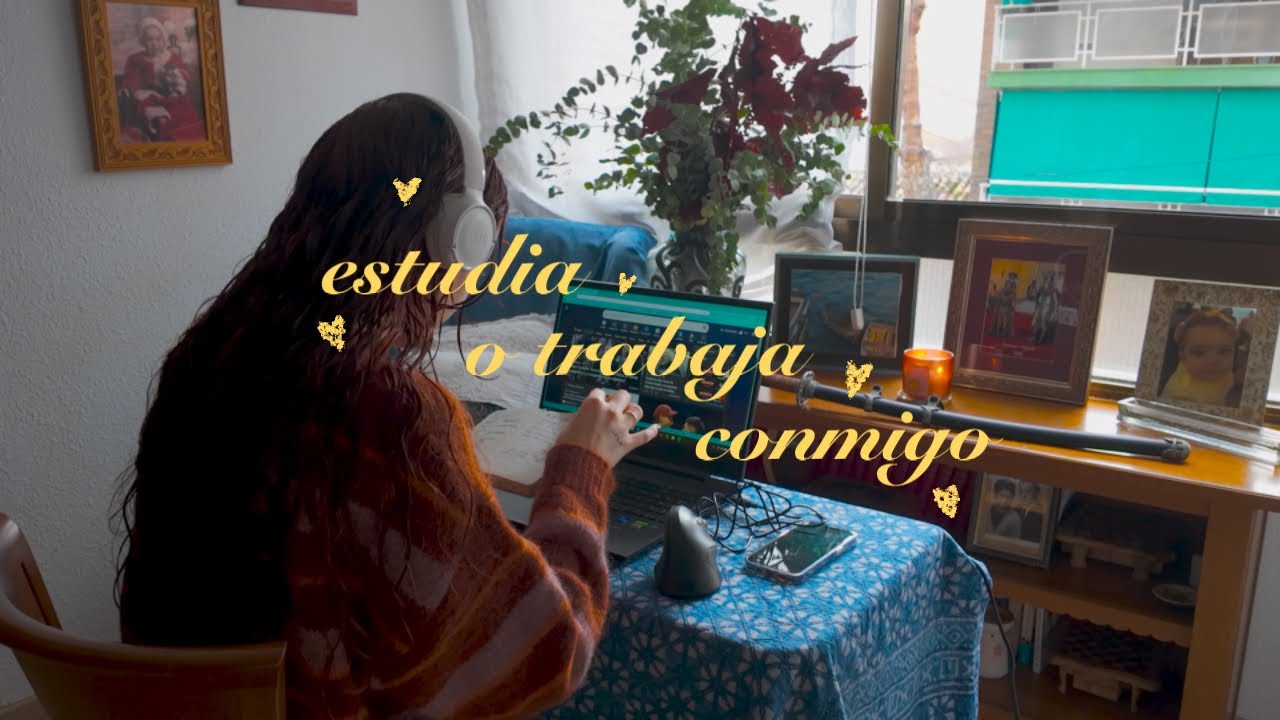 Estudia o trabaja 1h conmigo, con sonido de lluvia y ambiente