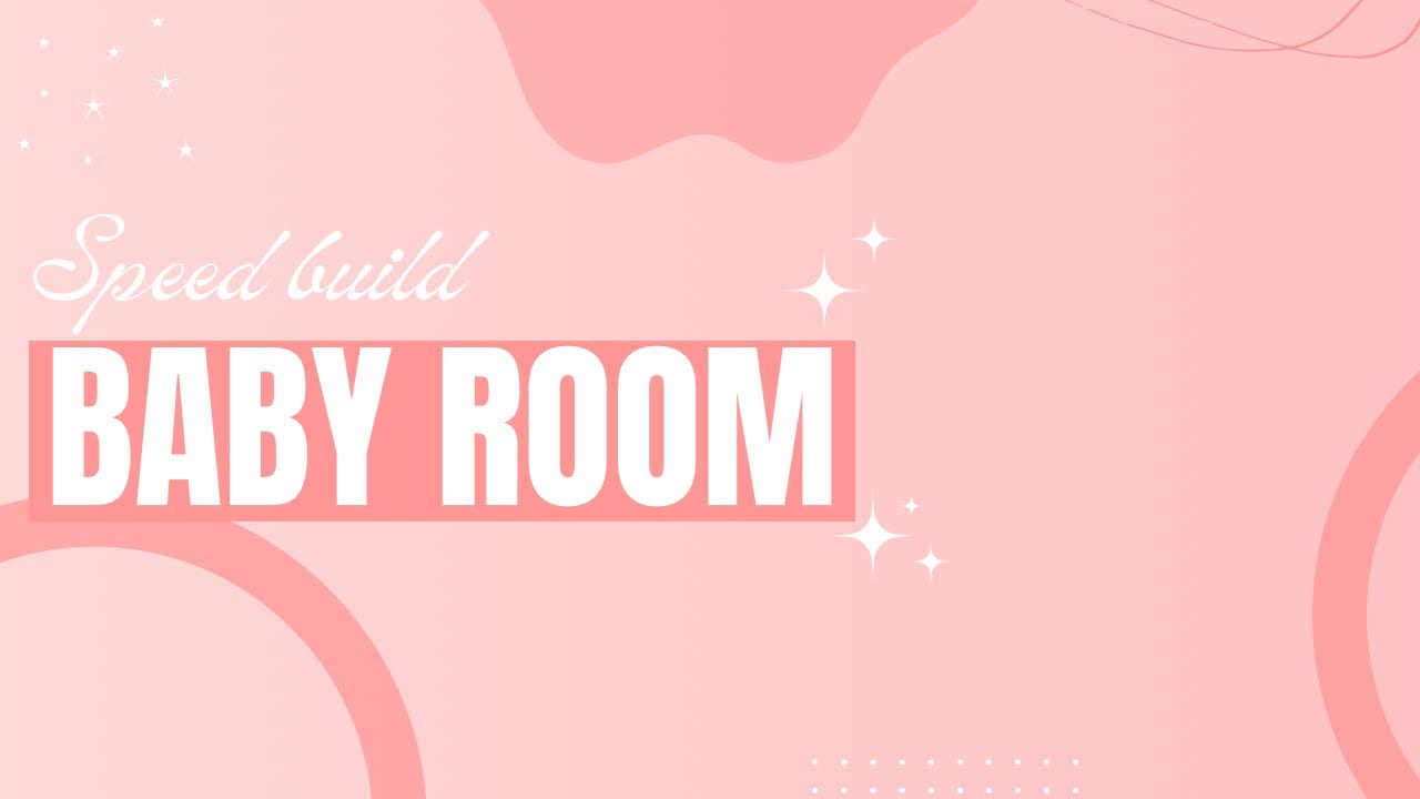 FIRST!! Ever video on this channel of a baby room speed build in bloxburg 