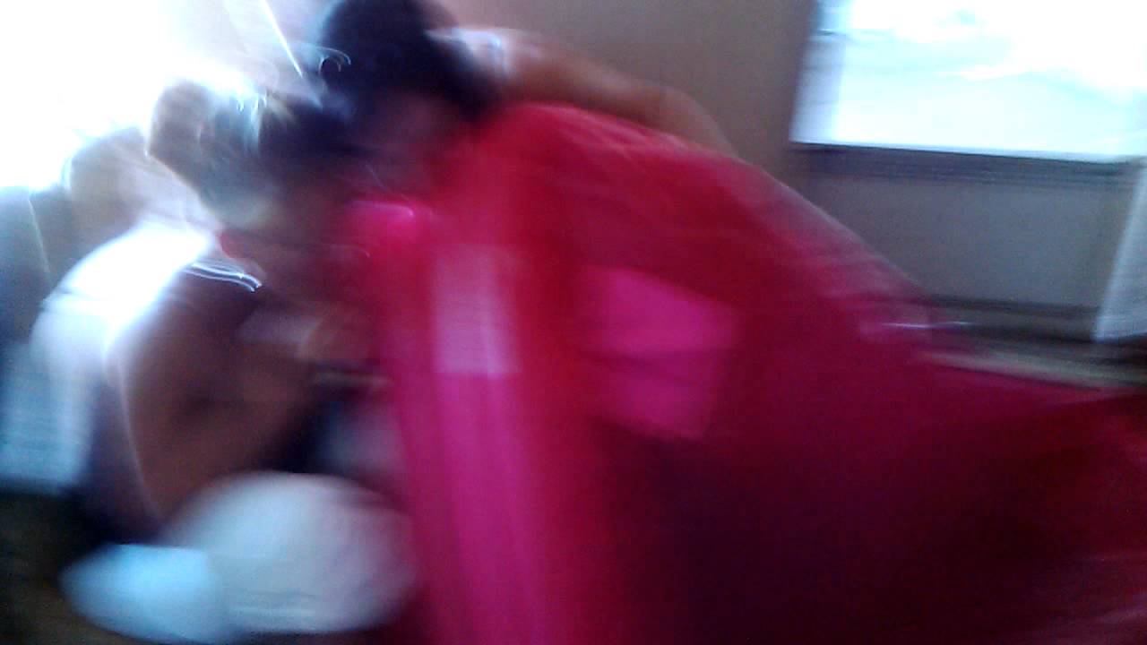 Girls blowing hard