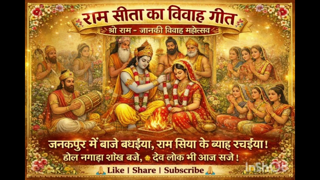 राम सीता 😍😍का विवाह गीत  ✅✅बहुत सुंदर भजन ❤️❤️💐