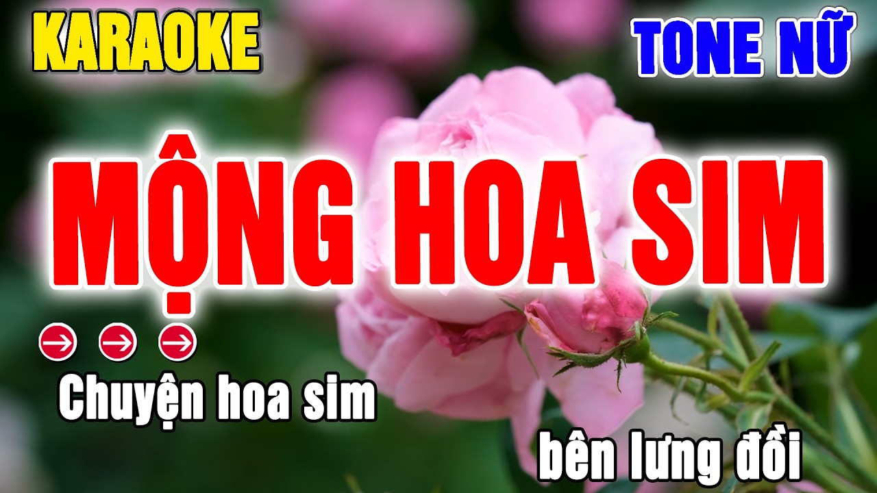 Mộng Hoa Sim Karaoke Tone Nữ | Beat Thanh Hà