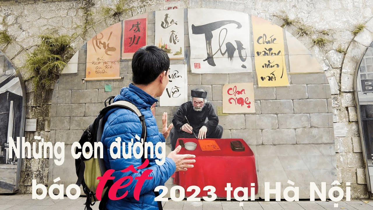 Những con đường báo tết tại Hà Nội