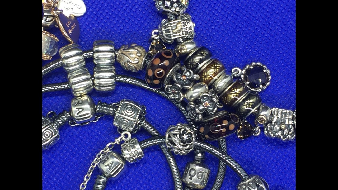 PANDORA 😍 OLD 😍NEI MIEI BRACCIALI BRUNITI 😍 PARTE 1😍