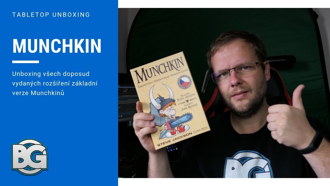 Mega unboxing všech rožšíření ke hře Munchkin - Tabletop Unboxing