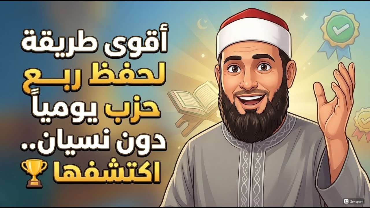 سر حفظ وتثبيت ربع حزب يومياً.. إتقان لا يعرف النسيان 📖💎