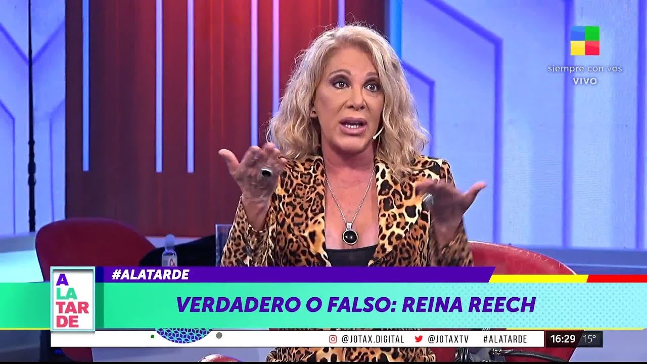 👑 Reina Reech en #ALaTarde 👉 Recuerdos de su carrera y se anima al 
