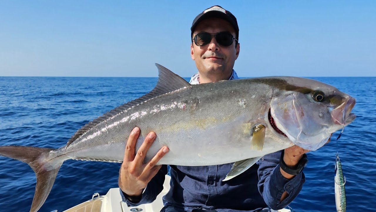 Combat Monstre avec Sériole au Slow Jigging à Hammamet | Catch & Cook |معركة مع البيشي ليموني وطبخه