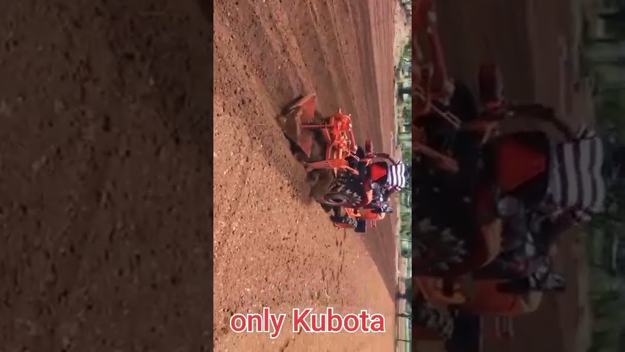Kubota tractor 21hp with reverse forward rotavator. Highest power in mini tractor is only in Kubota.