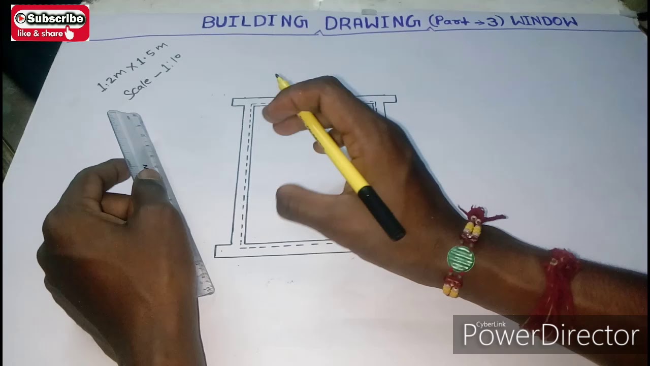 Building Drawing( Part-3 ,Window Plan)