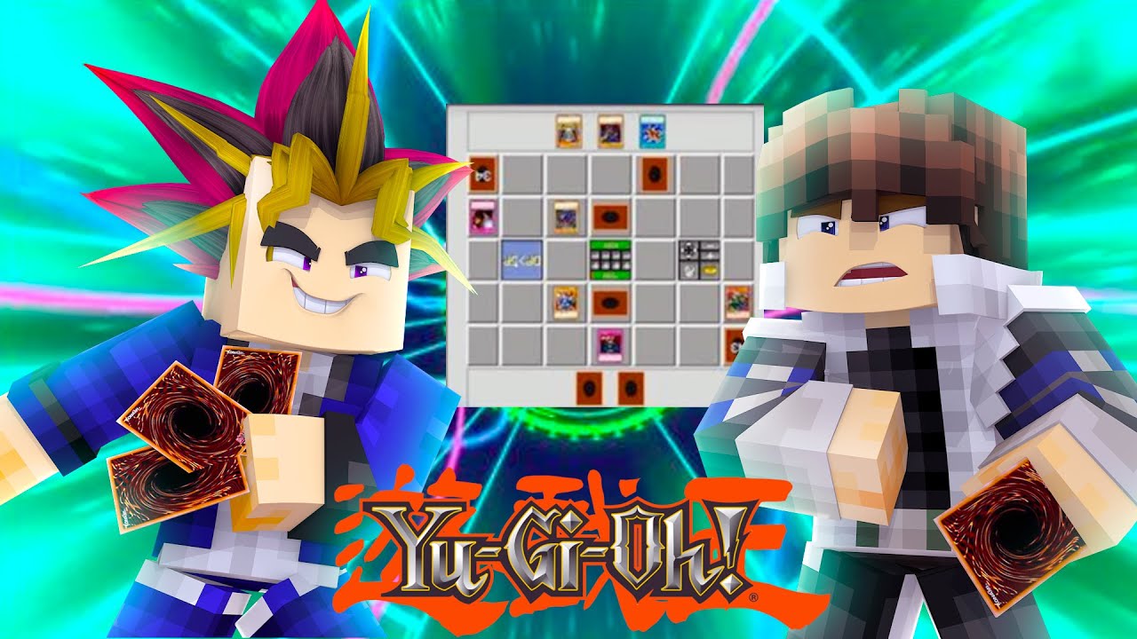 NOVO MOD DO YUGI-OH *duelo de cartas* NO MINECRAFT !