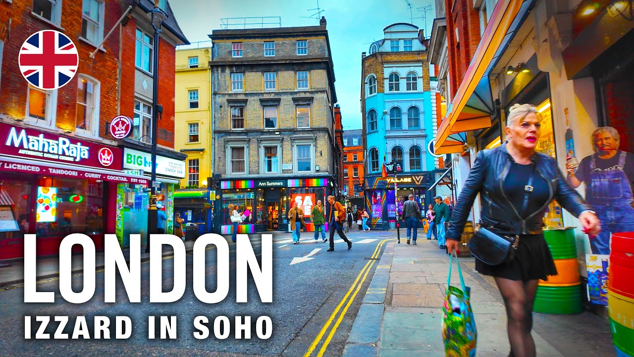 London Walking Tour 4K 🇬🇧 Soho feat Eddie Izzard
