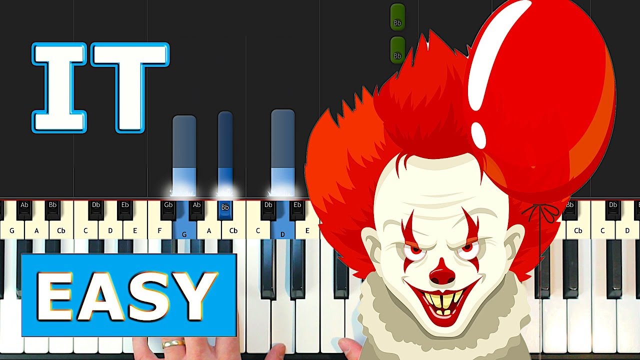 IT (Chapter 2) - 27 Years Later - Piano Tutorial Easy - Sheet Music (Synthesia)