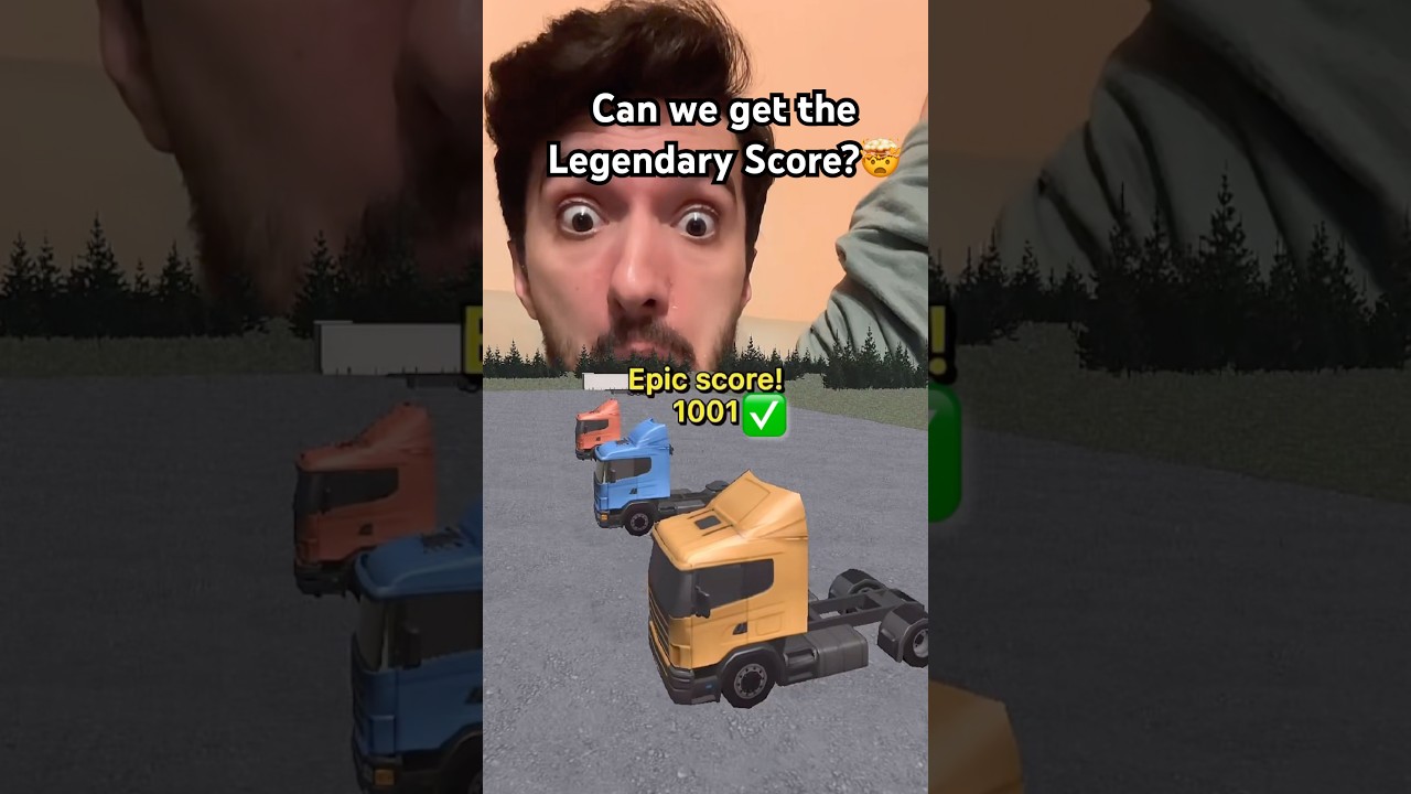 Crazy Parking Filter🚚 Can We Get The Legendary Score?🤯 #shorts #parkinggame #funny #gamefilter