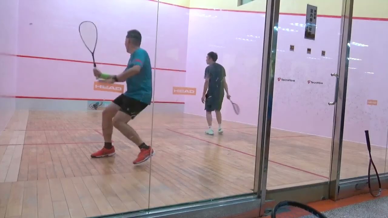 台灣壁球春季巡迴賽 台北壁球中心站 Simon VS 徐培倫 11:9 13:15 6:11（AI球評解說）