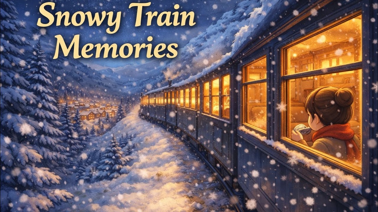 A Snowy Train Journey Back to My Childhood Village | Cozy Ghibli-Inspired Winter Story ❄️🚂