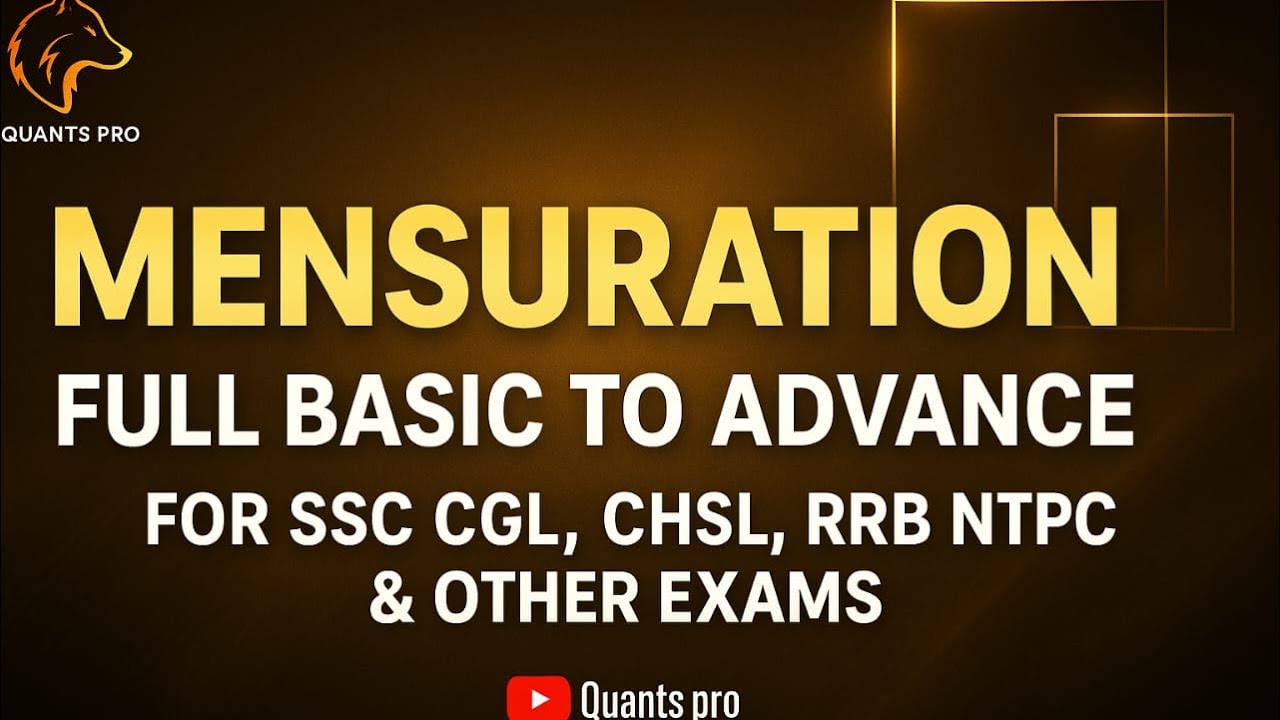 Mensuration full basic to advance lecture 1 (square & rectangle) for SSC CGL,CHSL,RRB NTPC & other 
