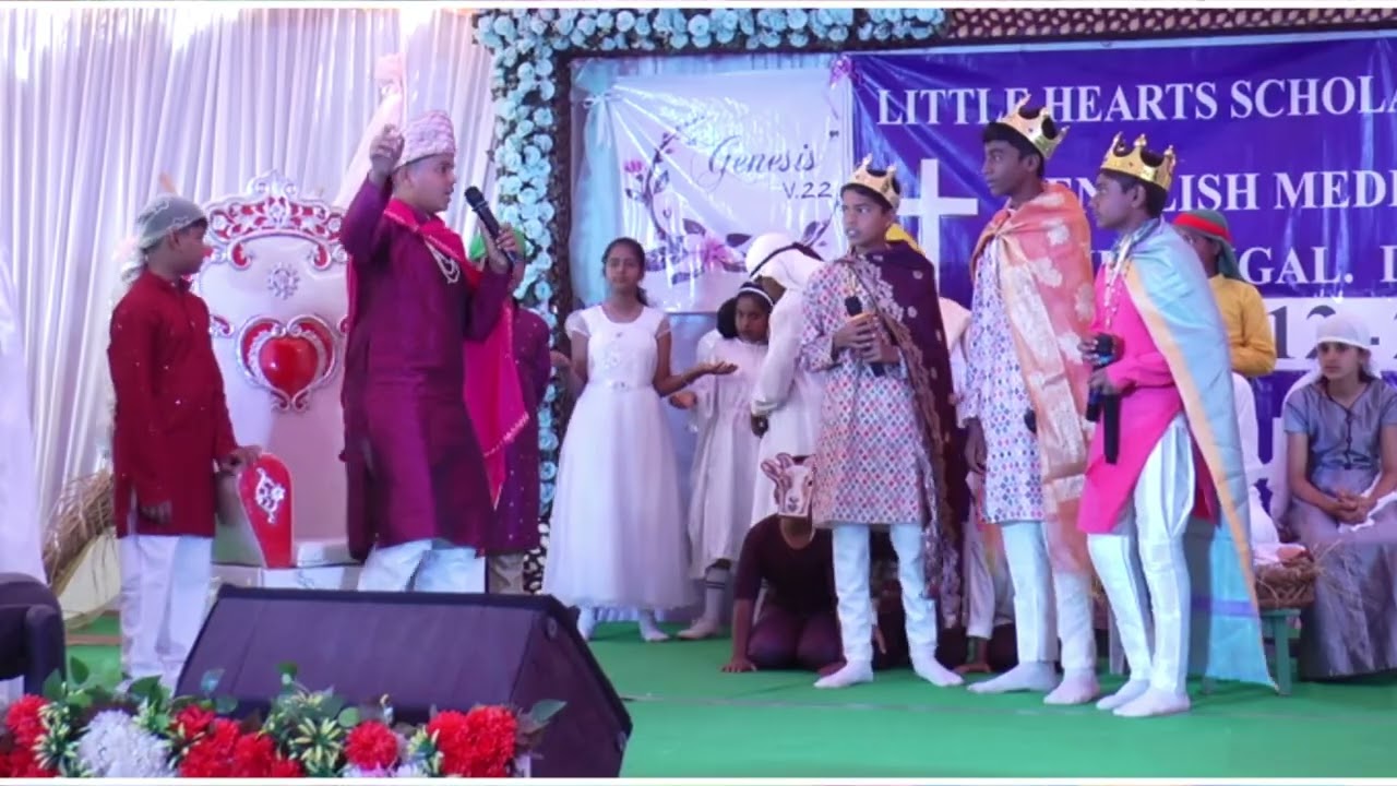 English Skit, #ChristmasTheme, Little Hearts School, Bailhongal. Annual Day 