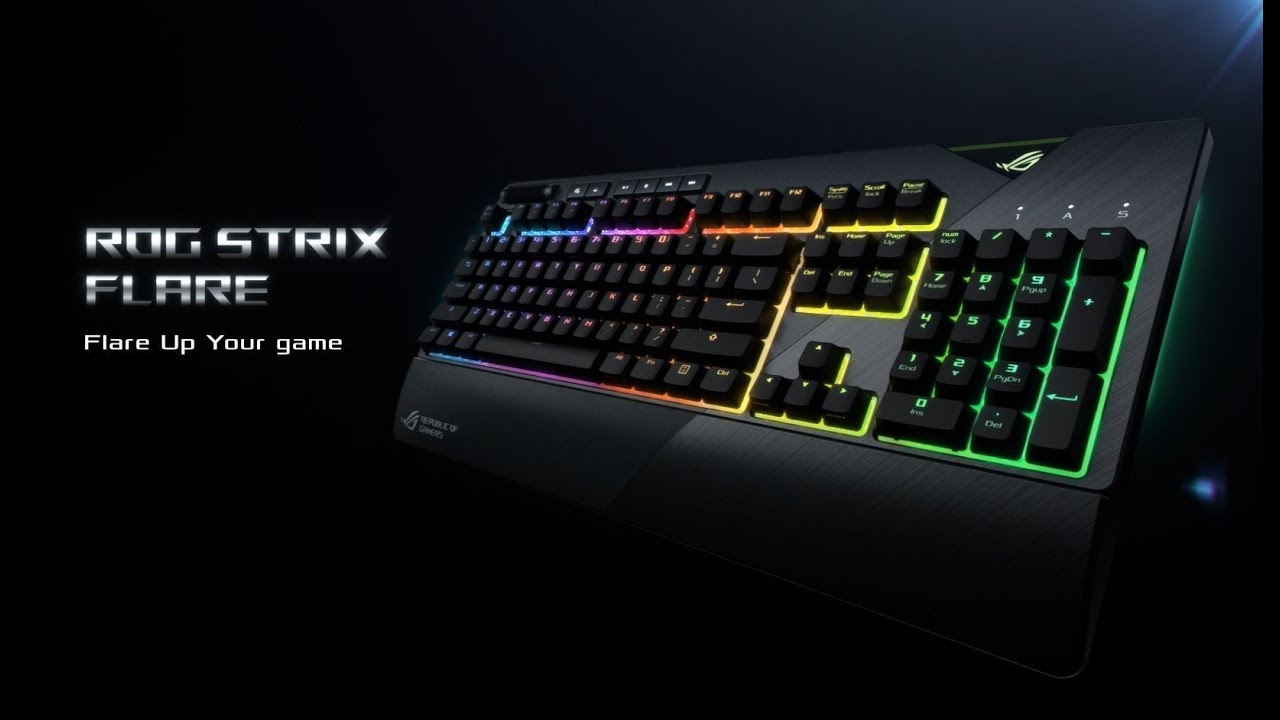ROG Strix Flare - Mechanical Gaming Keyboard with a Customizable Badge | ROG