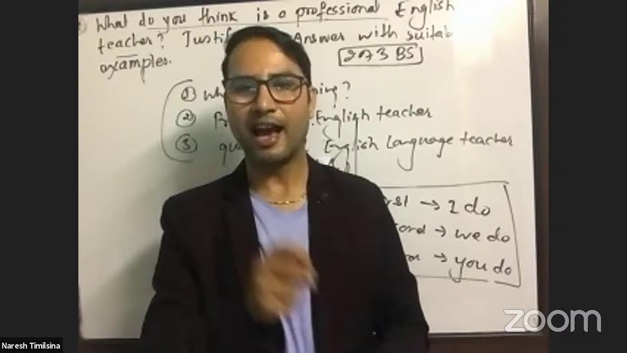 Live - शिक्षक सेवा आयोग, मा.वि.  तथा नि.मा.वि तह  English Subjective Class with Naresh Timilsina Sir