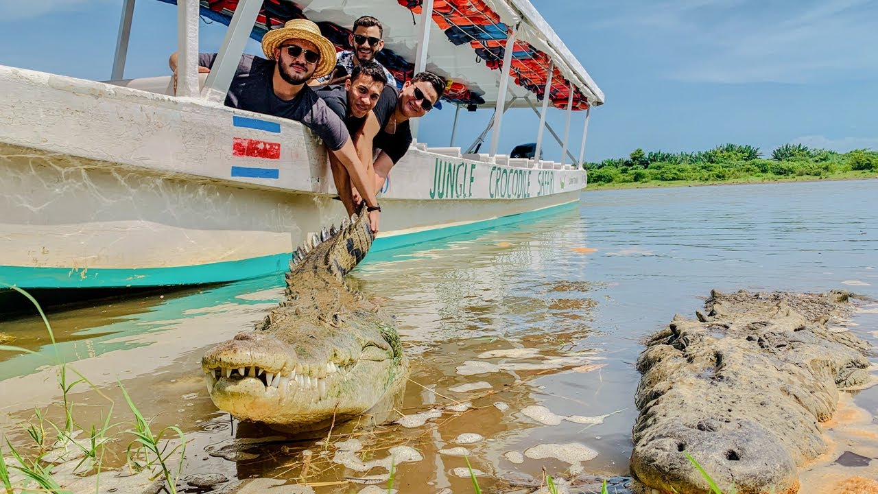 TOCANDO un COCODRILO del Río Tarcoles! | Puntarenas, Costa Rica