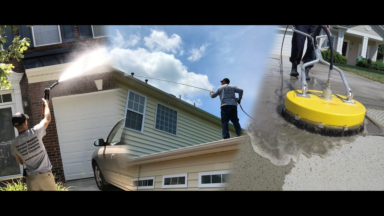 Booked solid, here it comes boys., today is about concrete, #howto #pressurewash #drone