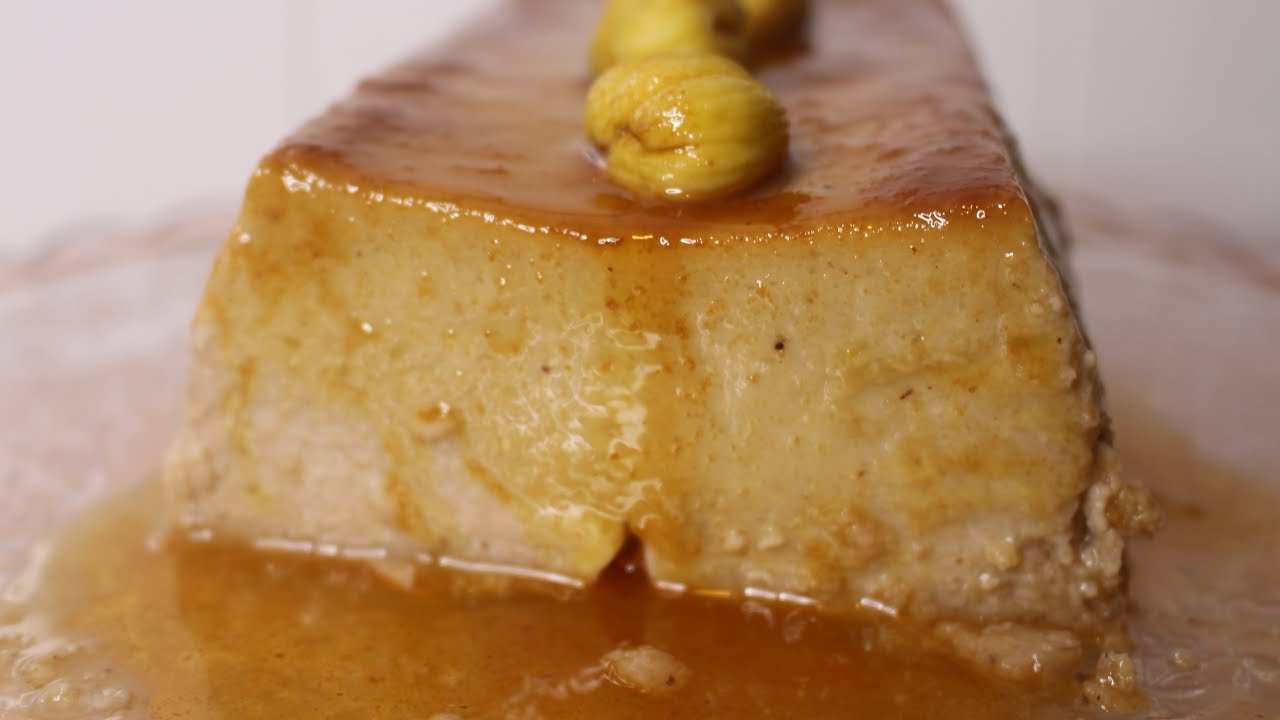 Flan de castañas