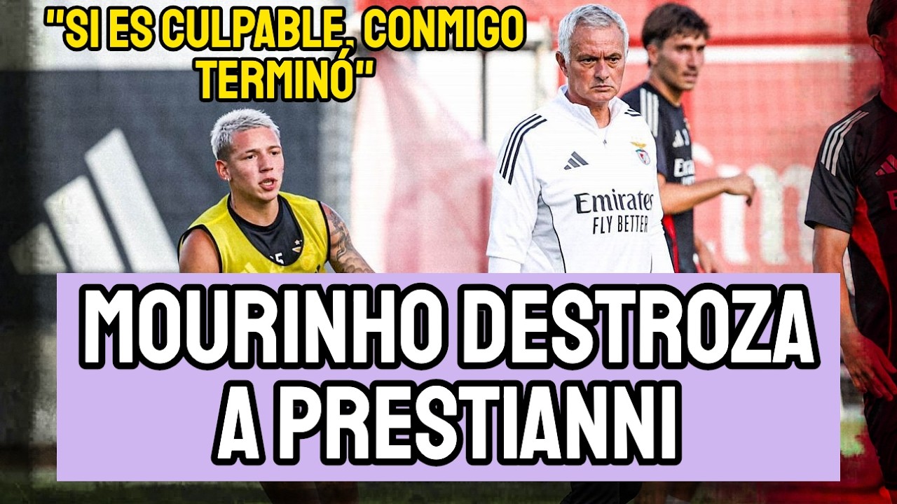 JOSÉ MOURINHO HUNDE A PRESTIANNI Y YA NO LO DEFIENDE PÚBLICAMENTE: 