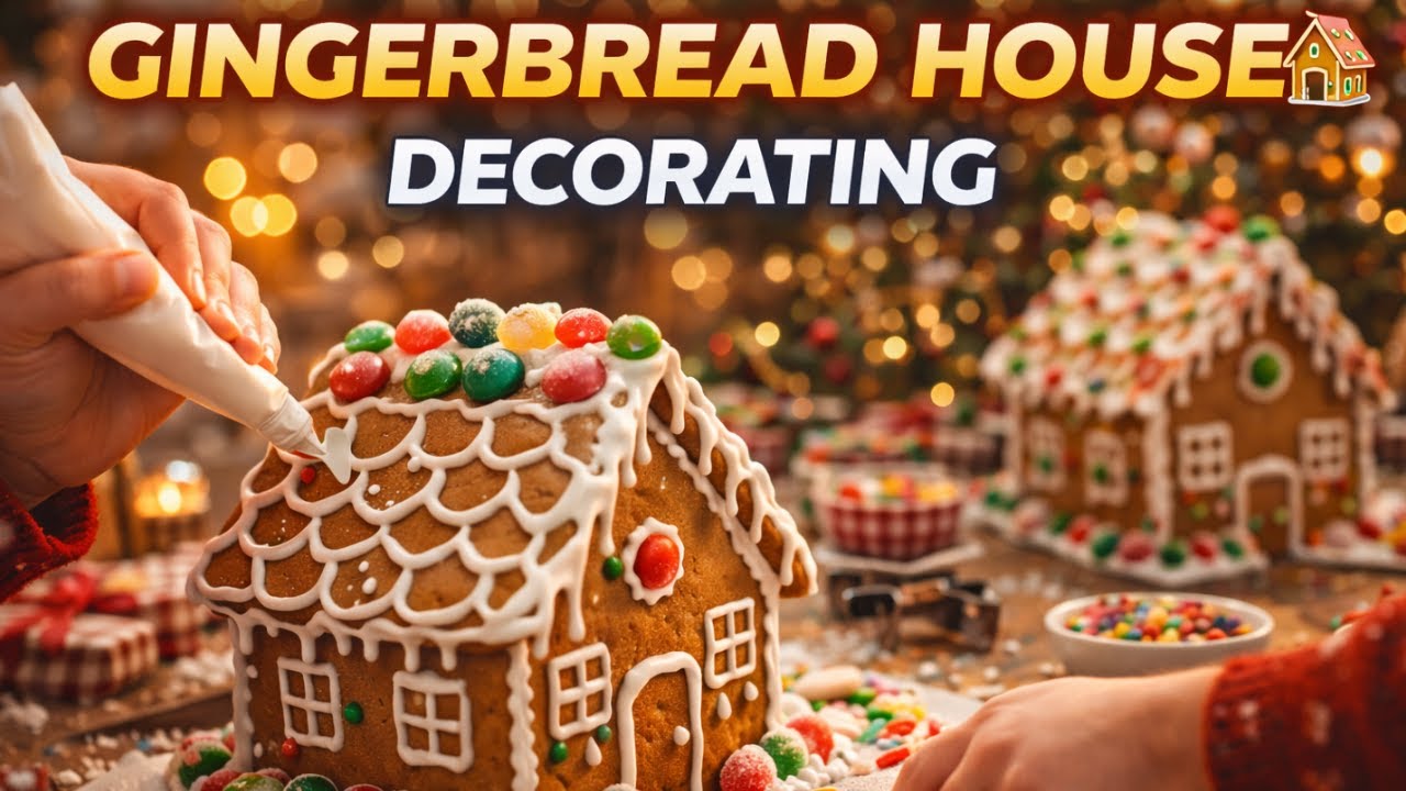 Gingerbread House Decorating 🏠 Warm & Joyful Holiday Music