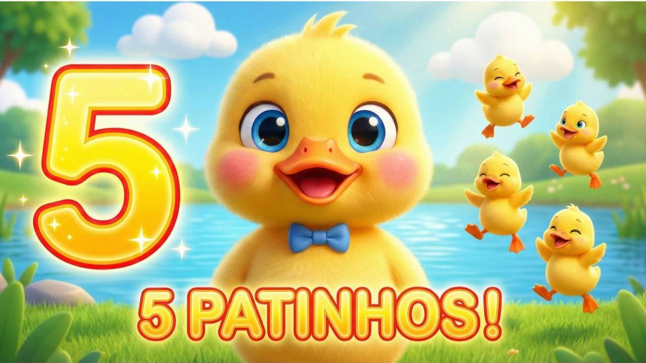 🦆💛 5 Patinhos na Lagoa