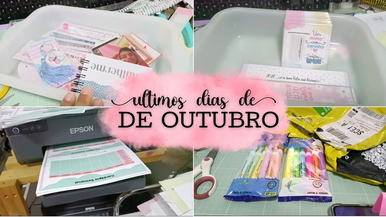 Fazendo os Mimos das Agendas 2026 | Chegou Novidade Pro Ateliê | Usando o Sistema PapelariaOn