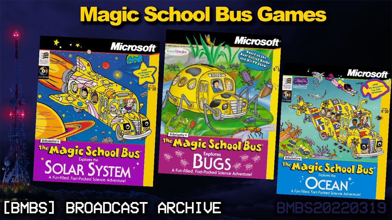 Magic School Bus Games (Solar System, Bugs, & Ocean)
