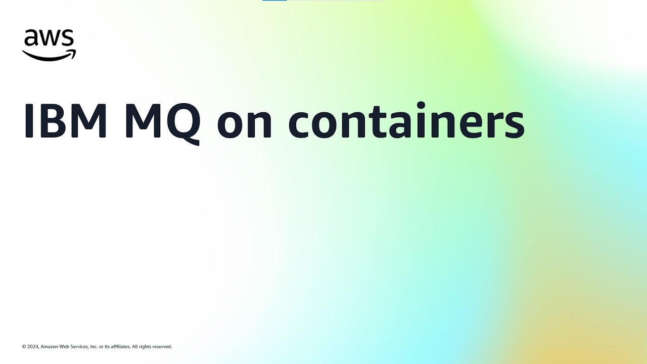 IBM MQ on containers | Amazon Web Services