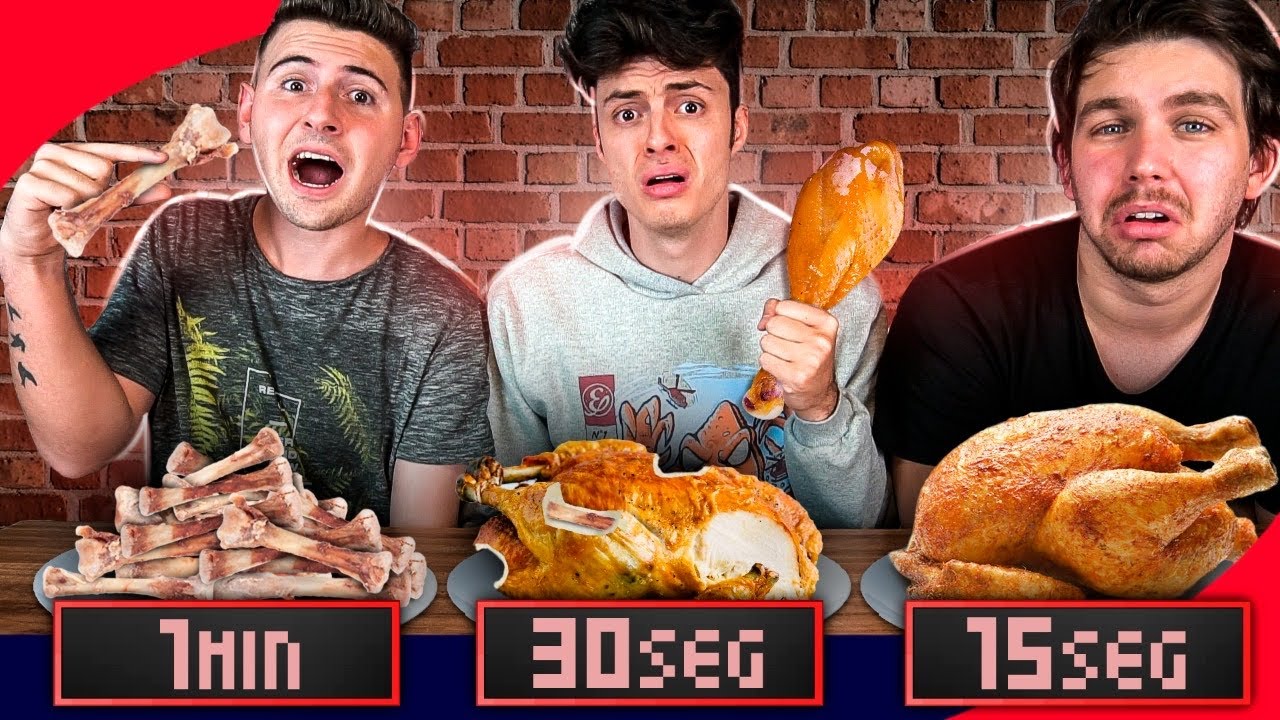 15 SEGUNDO, 30 SEGUNDO OU 1 MINUTO PRA COMER! - Desafio