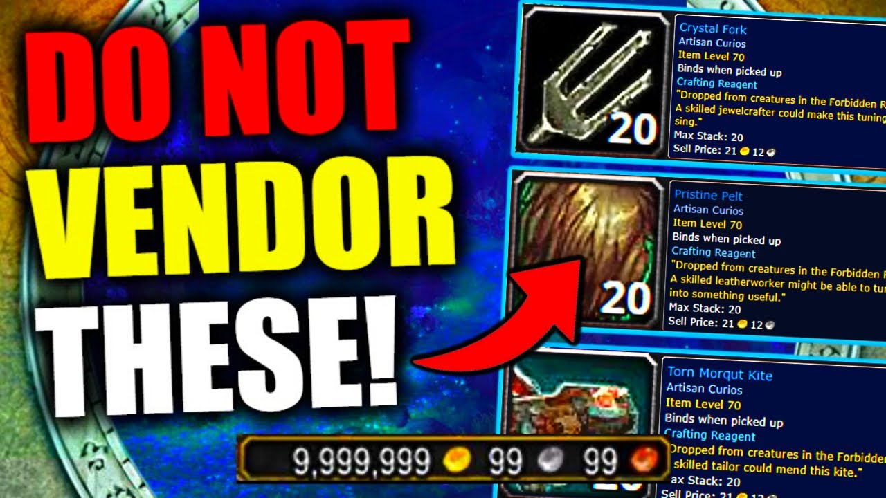 10.0.7: How To CONVERT Your Artisan Curios Into GOLD! DO THIS NOW! WoW Dragonflight Goldfarming