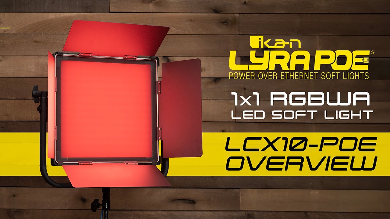 Lyra PoE RGBWA Color LED Soft Light Overview (LCX10-POE)