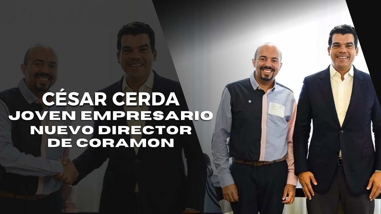 César Cerda joven empresario, nuevo director de Coramon.