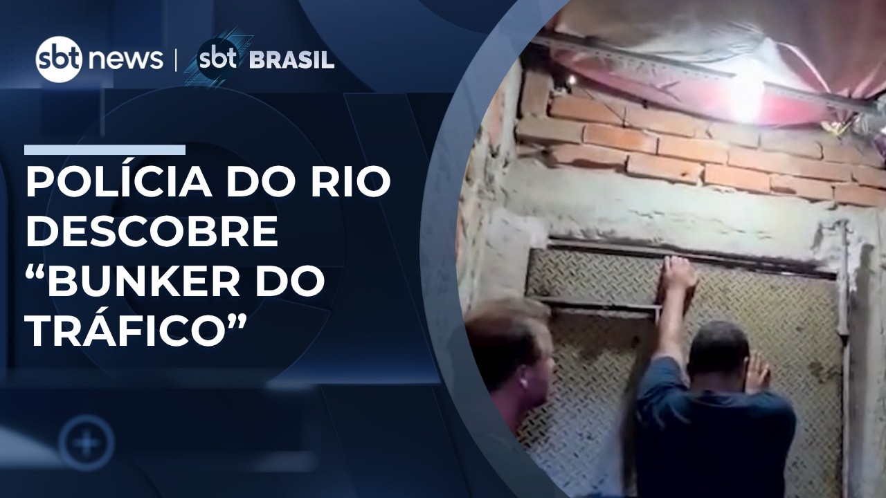 Pol&iacute;cia do Rio prende 3 traficantes e descobre &ldquo;bunker do tr&aacute;fico&rdquo; | #SBTBrasil