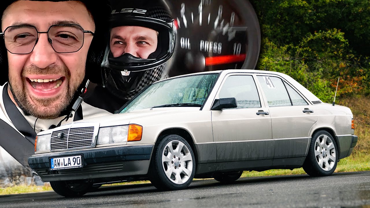 We Almost DIED... FROM LAUGHTER!🤣 Mercedes 190E First Track RollOut!