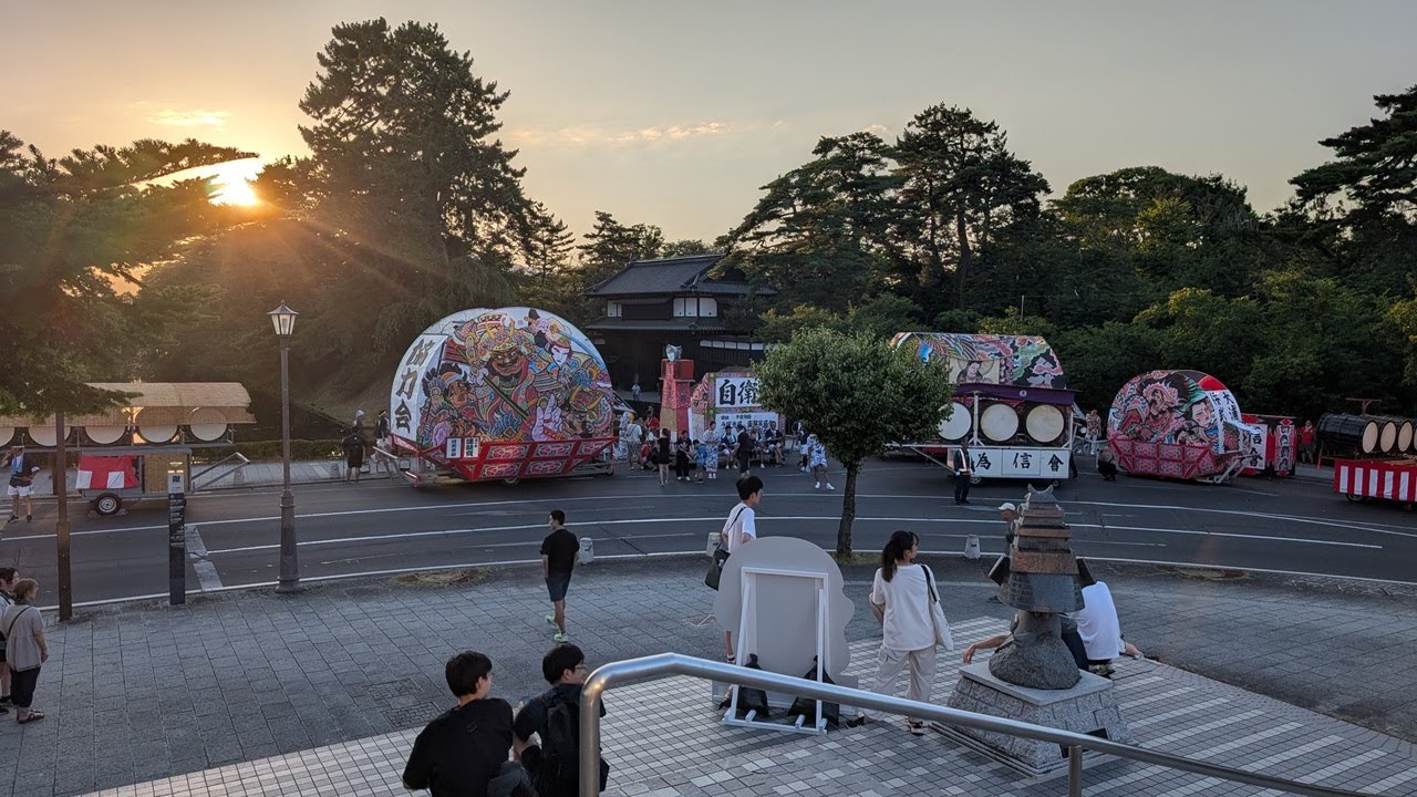 【開幕直前】弘前ねぷたまつり2025土手町運行コースにて歩く歩行者してみたｗ