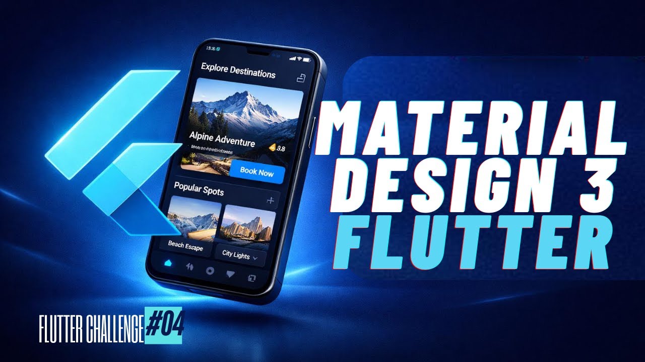 Material Design 3 in Flutter | Flutter Challenge 2026 🔥 Tutorial #4 | Hindi Urdu